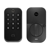 Yale Assure Lock 2 Deadbolt - Black Suede - Keypad Code Smart Door Lock with Z-Wave
