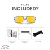 Oakley Ejector OO4142 58MM Satin Black/Prizm 24k Polarized Rectangular Sunglasses