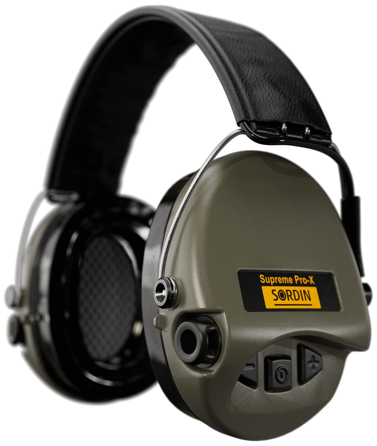 Sordin Supreme Pro-X LED Ear Defenders for Hunting & Shooting- Leather Band - Ear Muffs