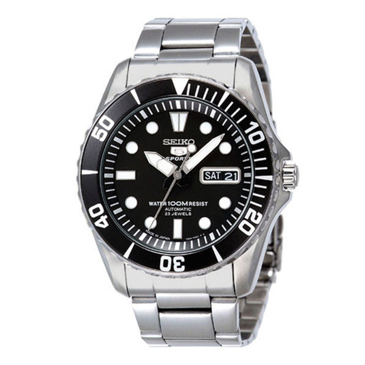 New Seiko 5 Sports SNZF17J1 7S36 Sea Urchin 100M Automatic Watch - Discontinued