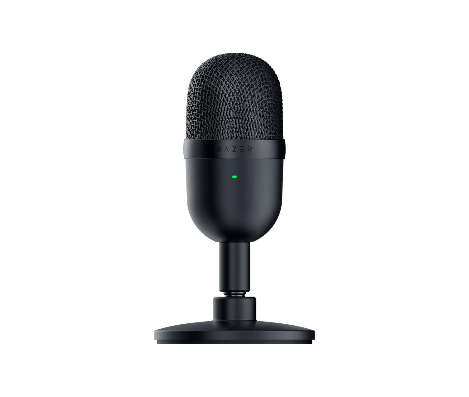 Razer Seiren Mini USB Condenser Microphone: for Streaming and Gaming on PC - Professional Recording Quality - Precise Supercardioid Pickup Pattern - Tilting Stand - Shock Resistant - Classic Black