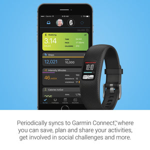 Garmin Vivofit 4 Activity Tracker 010-01847-03 Color Display Size Large Black