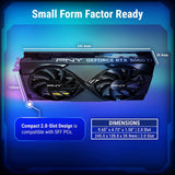 PNY NVIDIA GEFORCE RTX 5060 TI OC DUAL FAN 8GB GDDR7 GRAPHICS CARD - BLACK