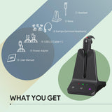 Yealink DECT Wireless Headset,Single Ear (Mono) Convertible Office Headset