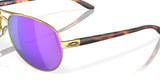 Oakley OO4079 Feedback Aviator Sunglasses Gold/Prizm Violet POLARIZED 59mm