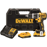 DEWALT 20V MAX* XR Compact Hammer Drill Kit, 1/2-Inch, 2.0-Amp Hour DCD796D2