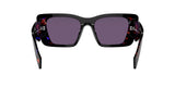 Prada SYMBOLE PR 08YS Orange Havana / Dark Violet Sunglasses - NEW