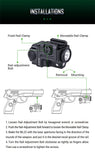 NEXTORCH WL22G Weapon Light with Red Laser, 650 Lumens White Light, Black