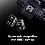 2-Pack 128GB Professional SD Cards - UHS-II Class 10, 250MB/s Transfer Speed