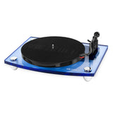 NEW Victrola Modern Acrylic Turntable & Wireless Speakers - Blue