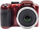 Kodak PIXPRO AZ252-RD Astro Zoom 16MP 25x Red Digital Camera - Bundle