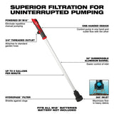 Milwaukee 2579-20 M12 Stick Transfer Pump, 36” Submersible Aluminum Barrel