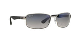 RAY-BAN RB3478 POLARIZED Sunglasses Silver/Blue Gradient 004/78 - NEW
