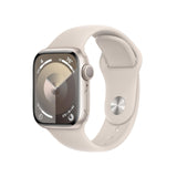 New Apple Watch Series 9 GPS 41mm Starlight Aluminum Case Starlight Band S/M