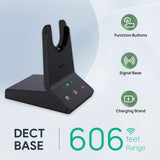 Yealink WH64 Wireless Headset DECT+BT 606ft 3X Mic MS Teams USB PC Phone - NEW