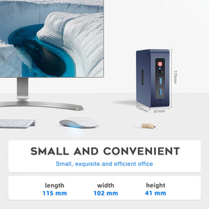 Beelink Mini S Intel 11th Gen N5095 @ 2.9GHz Mini PC 8GB RAM 256GB SSD
