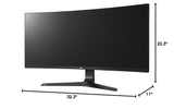 LG 34UC89G-B 34-Inch 21:9 Curved UltraWide IPS Gaming Monitor with G-SYNC - NEW