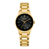 Citizen Women's Modern Eco-Drive Gold Stainless Steel Watch 28 MM EM0737-58E