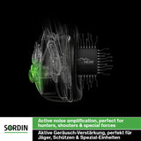 Sordin Supreme Pro-X LED Ear Defenders for Hunting & Shooting- Leather Band - Ear Muffs