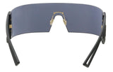 DIOR KALEIDIORSCOPIC Sunglasses Shield Visor Mask Matte Black / Grey Blue