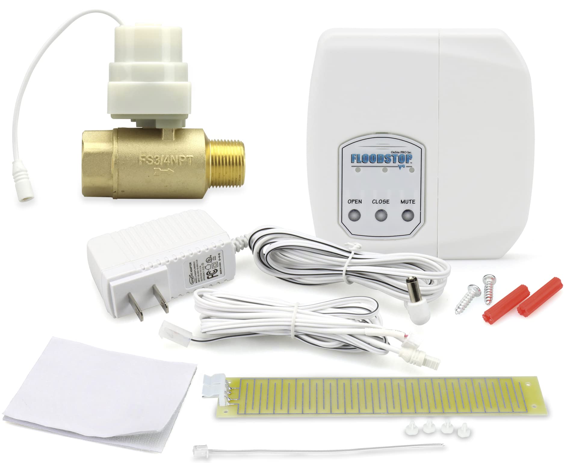 Floodstop FS3/4NPT Water Heater w/ 3/4" Ball Valve Water Damage Prevention