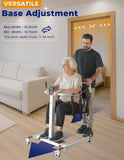 Eosprim Patient Lift Transfer Chair, Universal Wheels, 276 lb Capacity, White - Open Box
