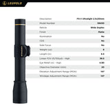 Leupold FX II 2.5x20mm Rifle Scope *Ultralight* Wide Duplex 58450 - New Sealed