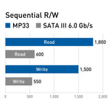 Team Group MP33 512GB SSD M.2 2280 NVMe 1.3 3D NAND Internal Drive PCIe 3.0