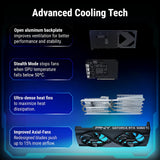 PNY NVIDIA GEFORCE RTX 5060 TI OC DUAL FAN 8GB GDDR7 GRAPHICS CARD - BLACK