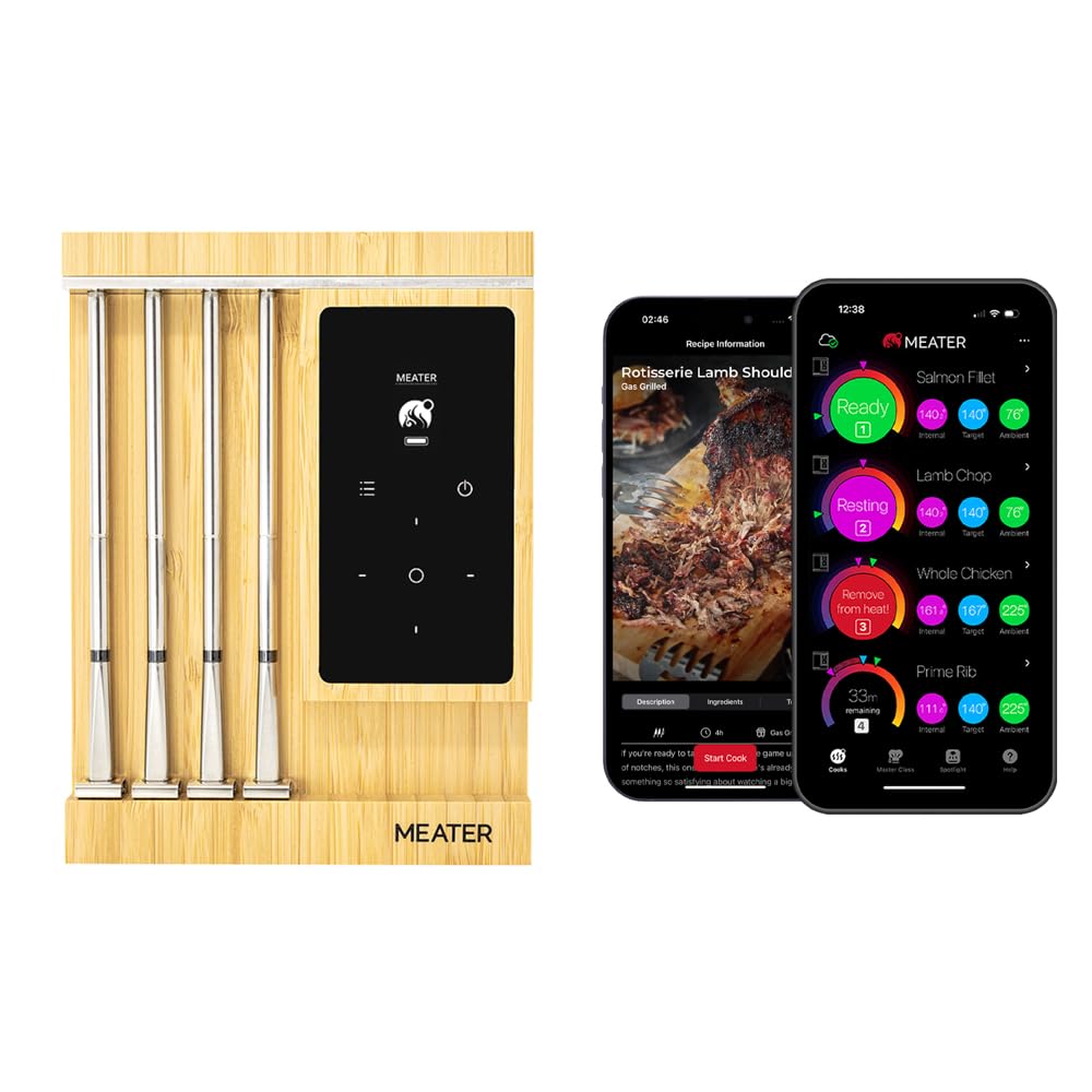 MEATER Pro XL Wireless Smart Meat Thermometer - 4 Multi-Sensor Probes