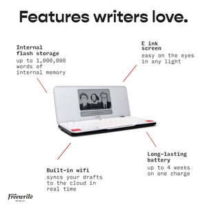 Freewrite Traveler Lightweight and Portable Typewriter with E Ink Digital Screen
