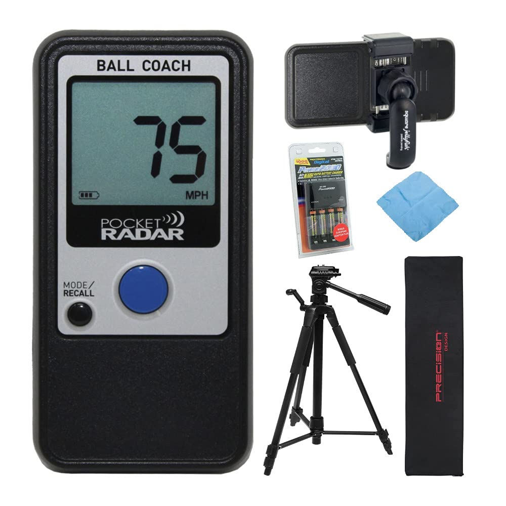 Pocket Radar Ball Coach Pro Level Speed Training Tool and Radar Gun Bundle