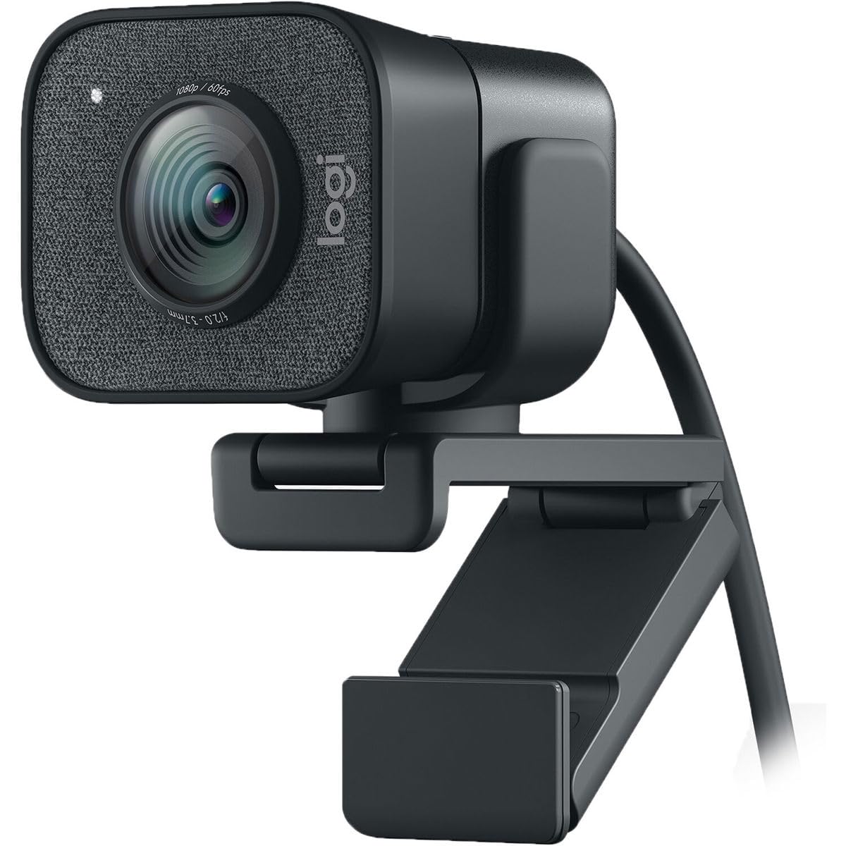 Logitech StreamCam Plus Webcam with Tripod Mount (Graphite), 1080p (960-001280)