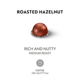 Nespresso Vertuo Roasted Hazelnut pods 3 sleeves 30 Capsules 7.77oz vertuoline
