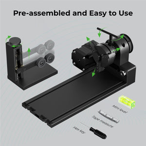 xTool RA2 Pro for xTool Y-axis Rotary Roller for Engraving Cylindrical Objects