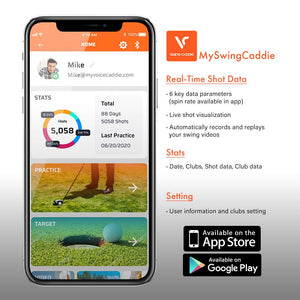 Voice Caddie SC300i Portable Golf Launch Monitor and Swing Analyzer with Real-Time Shot Data Tracking | Ideal Golf Swing Trainer/Training Equipment for Indoor & Outdoor | Up to 20 Hours Battery Life