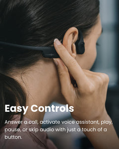 Shokz OpenComm Bluetooth Bone Conduction Stereo Headset - Slate Grey