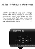 Topping A30 Pro NFCA Headphone Amplifier OPA1656 4PIN XLR 4.4MM 6.35MM Output