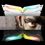 Team T-Force Night Hawk RGB 16GB (2X 8GB) DDR4 3200MHz Ram - White