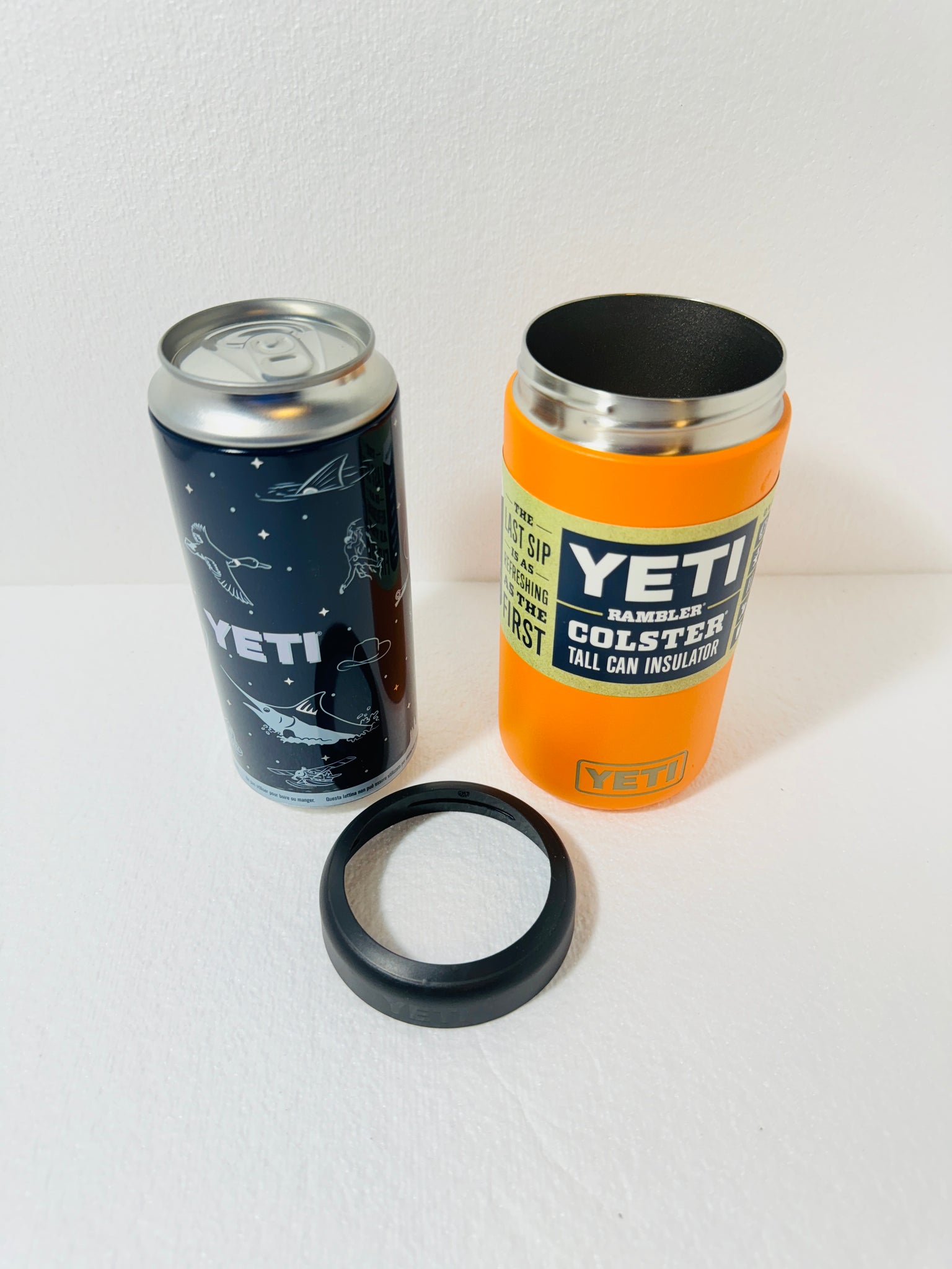 YETI Rambler Colster  16 oz. Tall Can Insulator Cooler - RARE Color KING CRAB (orange)