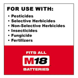 Milwaukee 2820-21PS M18 SWITCH TANK 4 Gallon Backpack Sprayer Kit - New