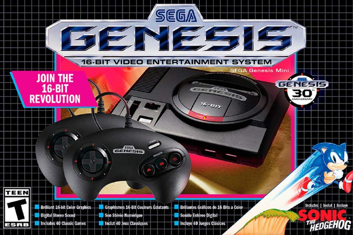 SEGA GENESIS Mini By SEGA Console 42 GAMES - 30 Years Anniversary Edition