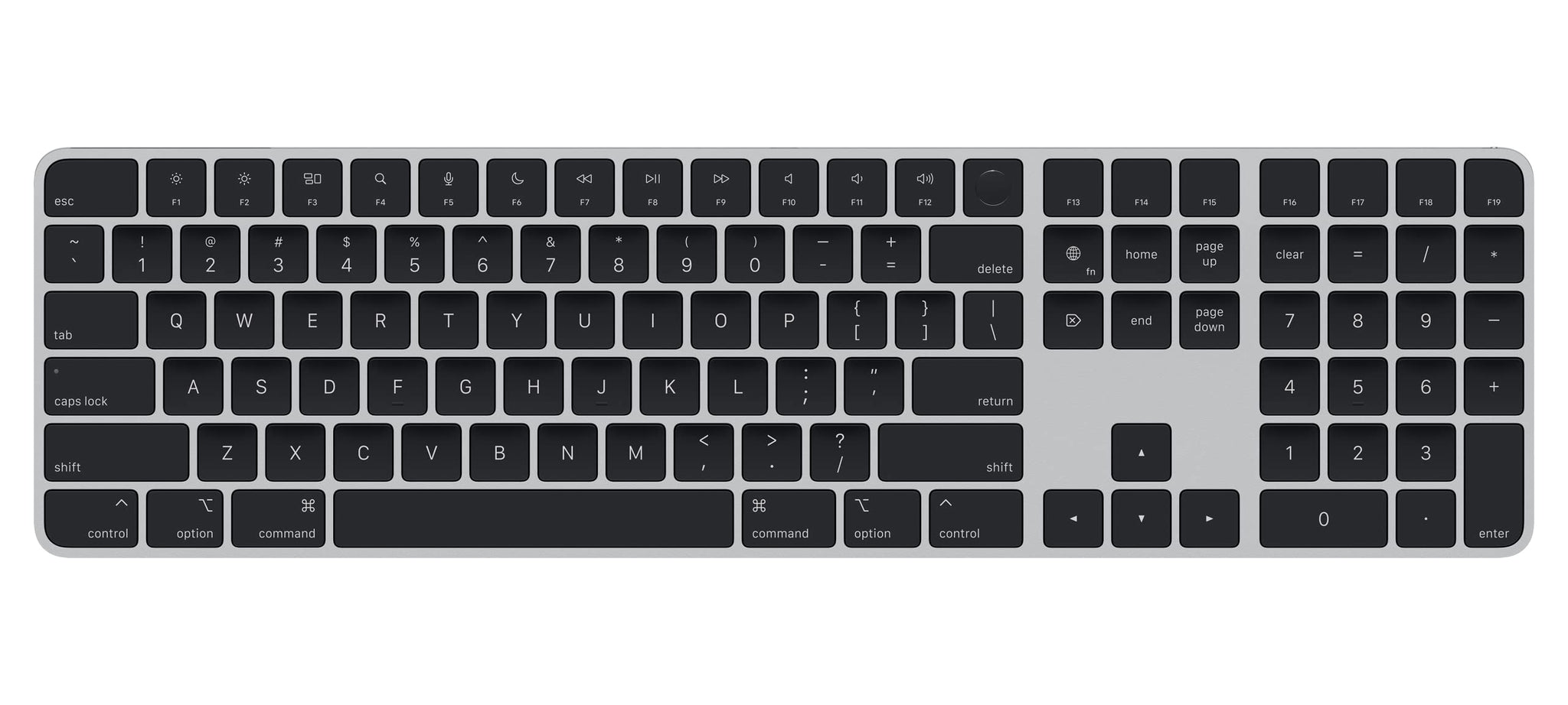 NIB NEW OEM Sealed APPLE Magic Keyboard Touch ID Numeric Keypad A2520 Black Keys