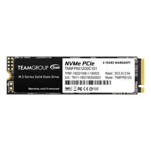 Team Group MP33 512GB SSD M.2 2280 NVMe 1.3 3D NAND Internal Drive PCIe 3.0