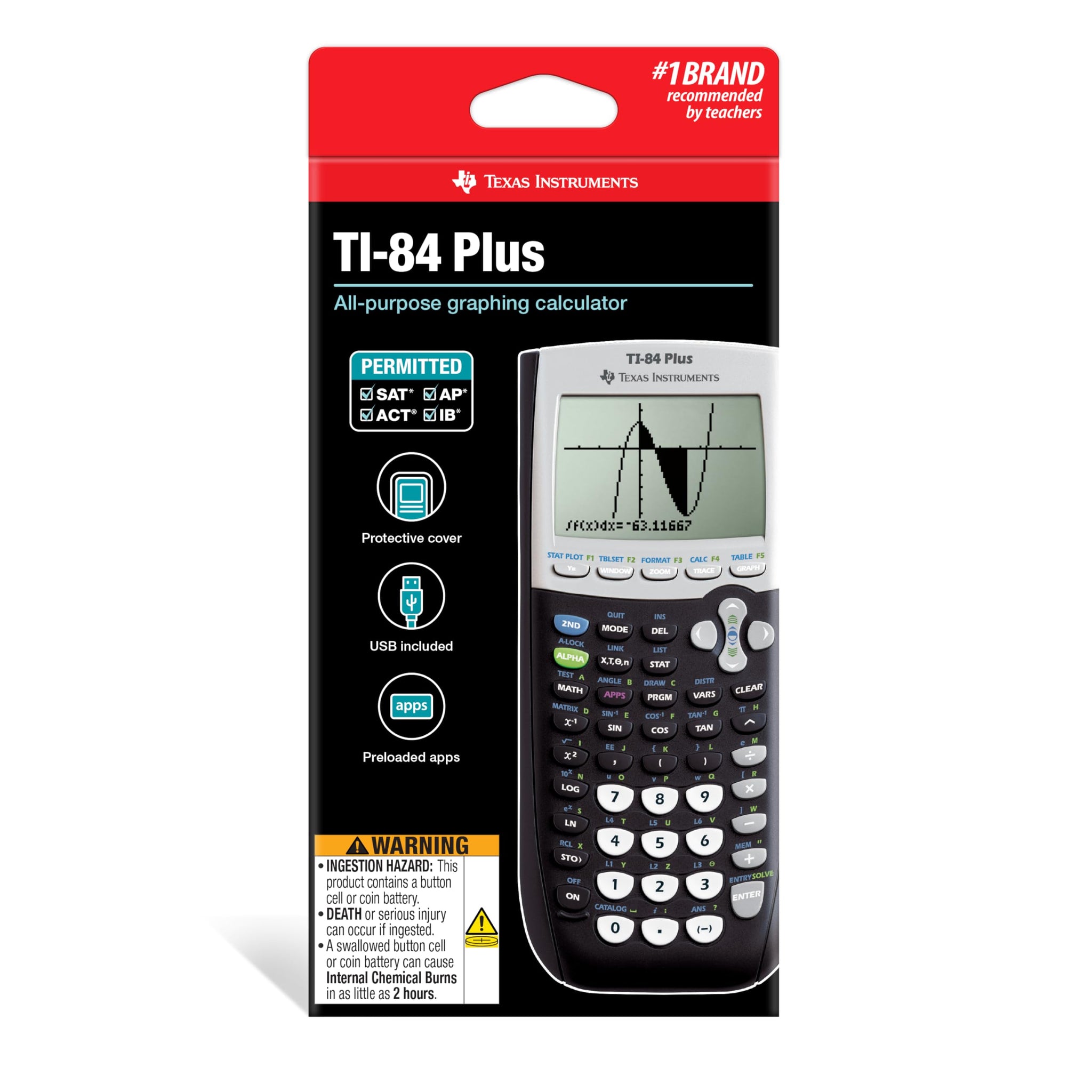 BRAND NEW Texas Instruments TI-84 Plus Graphing Calculator - FREE SHIPPING