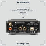Cambridge Audio DacMagic 100 - Digital to Analogue Converter - Black
