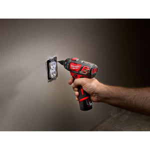 Milwaukee 2401-22 M12 1/4" Hex Cordless Screwdriver, (2x) Cp 1.5 Batteries, M12