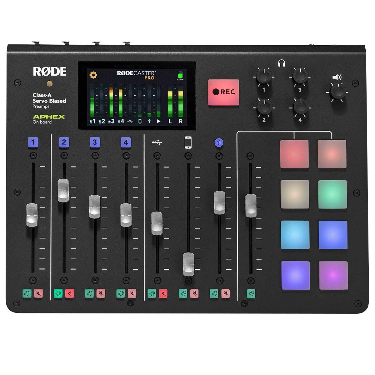 RODE RodeCaster Pro Podcast Production Studio PODCASTER, STREAMING (Recertified)