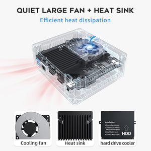 Beelink Mini S Intel 11th Gen N5095 @ 2.9GHz Mini PC 8GB RAM 256GB SSD