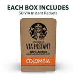 Starbucks VIA Ready Brew Colombia Coffee, 50-Count